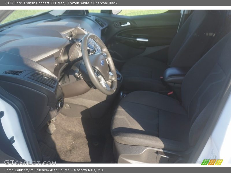 Frozen White / Charcoal Black 2014 Ford Transit Connect XLT Van