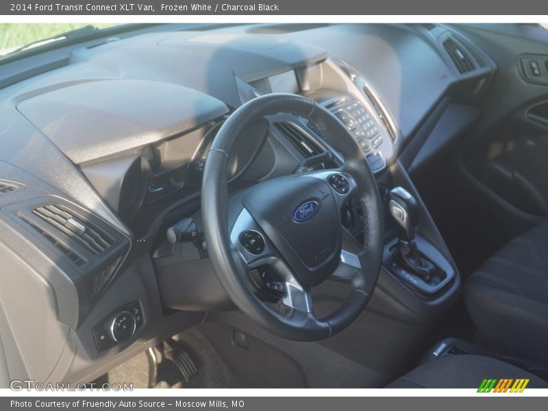 Frozen White / Charcoal Black 2014 Ford Transit Connect XLT Van