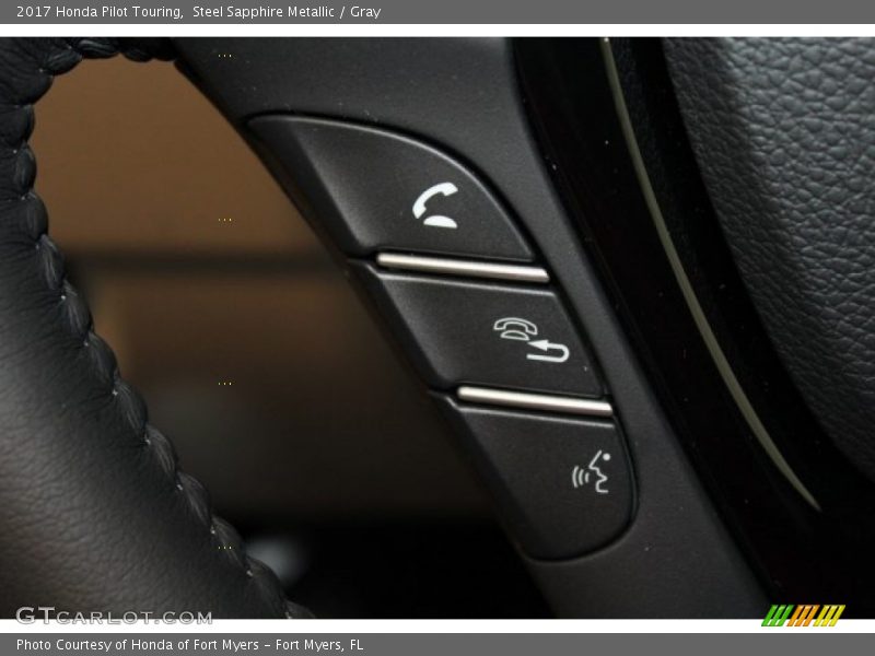 Steel Sapphire Metallic / Gray 2017 Honda Pilot Touring