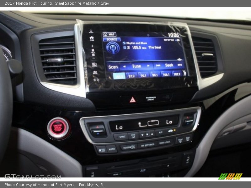 Steel Sapphire Metallic / Gray 2017 Honda Pilot Touring