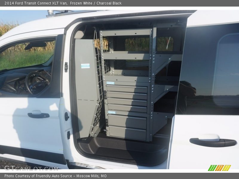 Frozen White / Charcoal Black 2014 Ford Transit Connect XLT Van