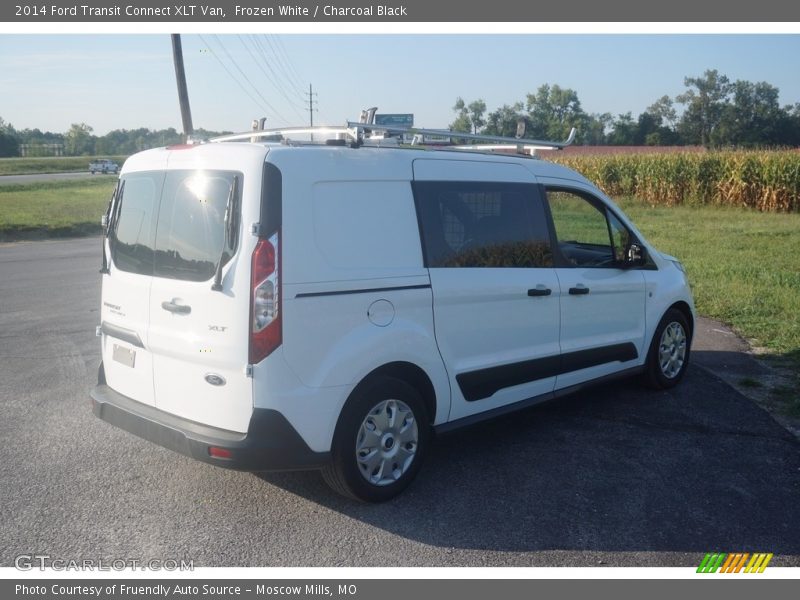 Frozen White / Charcoal Black 2014 Ford Transit Connect XLT Van
