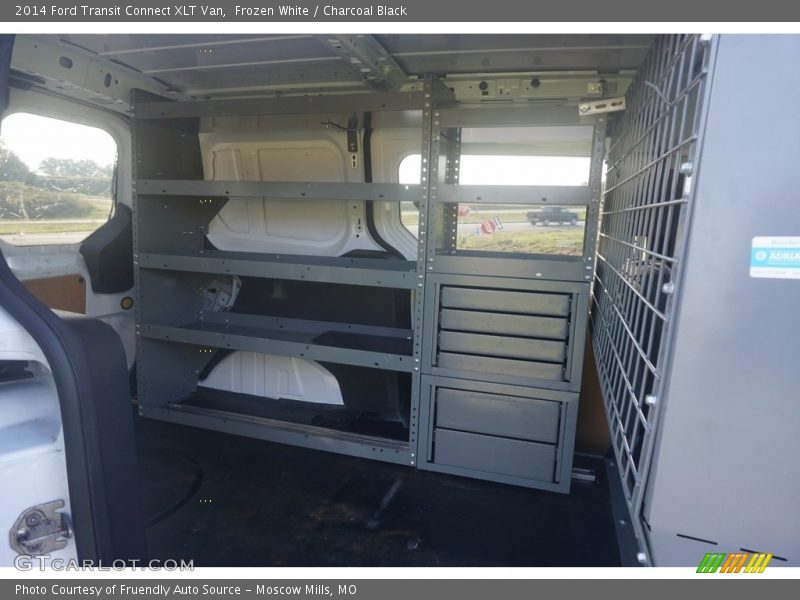 Frozen White / Charcoal Black 2014 Ford Transit Connect XLT Van
