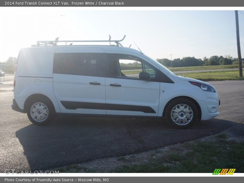 Frozen White / Charcoal Black 2014 Ford Transit Connect XLT Van