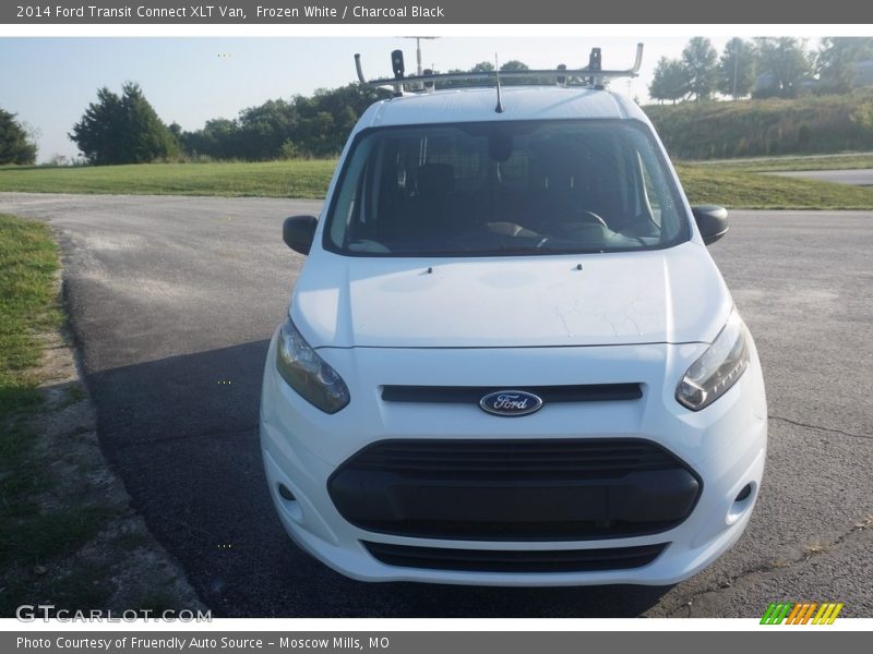 Frozen White / Charcoal Black 2014 Ford Transit Connect XLT Van