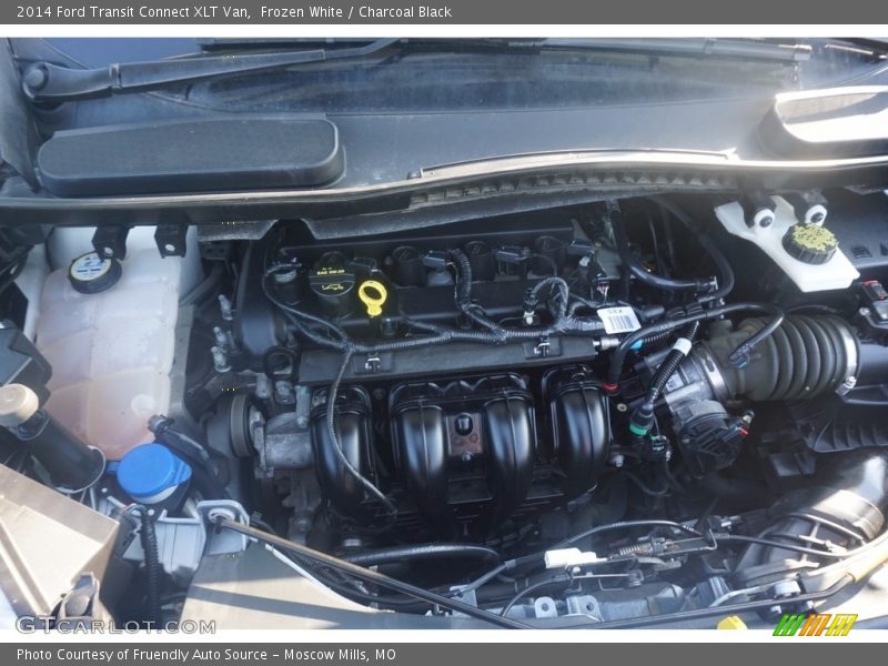 Frozen White / Charcoal Black 2014 Ford Transit Connect XLT Van