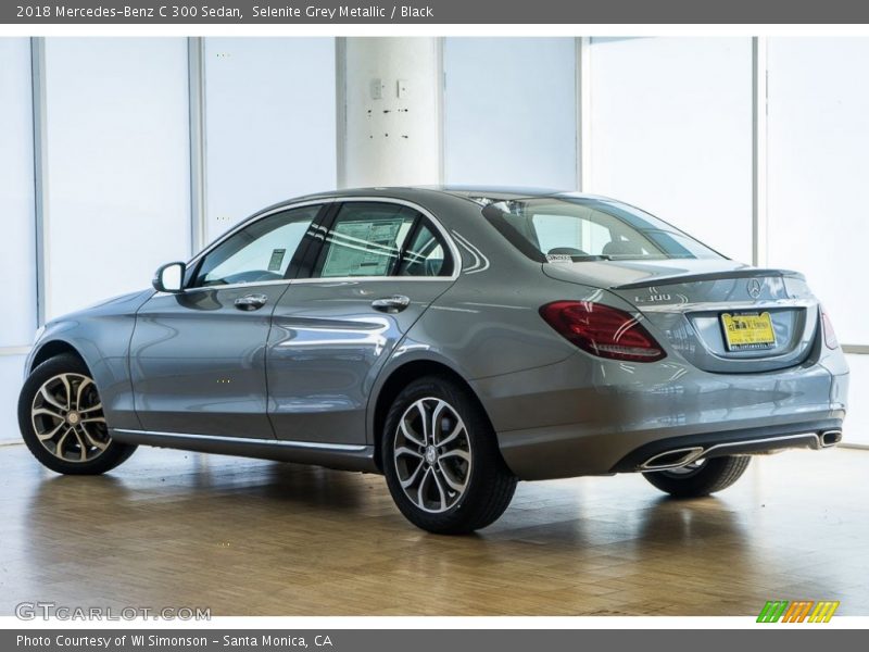 Selenite Grey Metallic / Black 2018 Mercedes-Benz C 300 Sedan