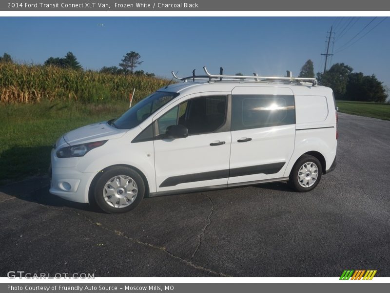 Frozen White / Charcoal Black 2014 Ford Transit Connect XLT Van