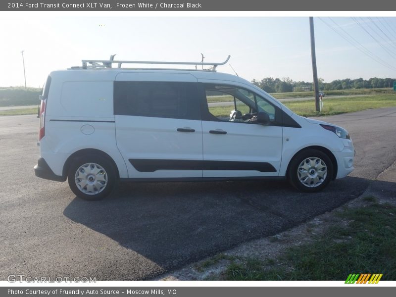 Frozen White / Charcoal Black 2014 Ford Transit Connect XLT Van