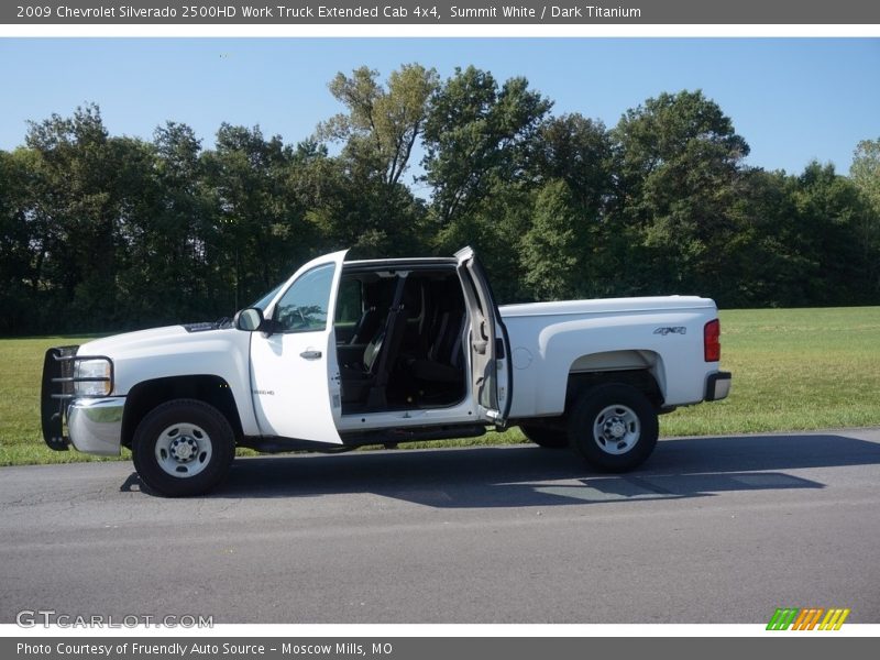 Summit White / Dark Titanium 2009 Chevrolet Silverado 2500HD Work Truck Extended Cab 4x4