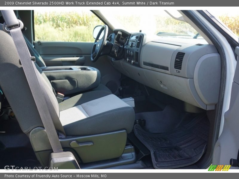 Summit White / Dark Titanium 2009 Chevrolet Silverado 2500HD Work Truck Extended Cab 4x4