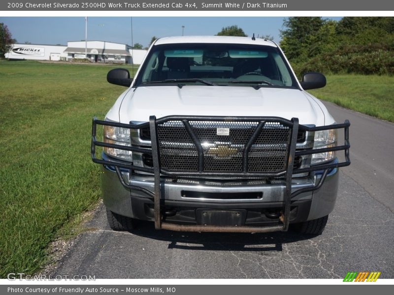 Summit White / Dark Titanium 2009 Chevrolet Silverado 2500HD Work Truck Extended Cab 4x4