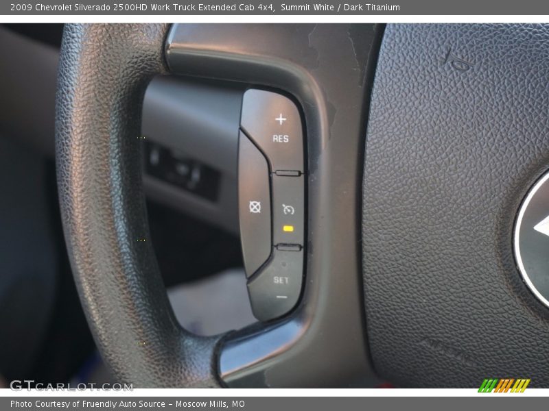 Summit White / Dark Titanium 2009 Chevrolet Silverado 2500HD Work Truck Extended Cab 4x4