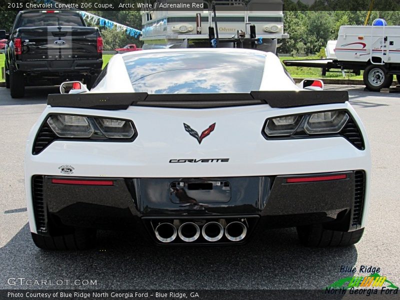 Arctic White / Adrenaline Red 2015 Chevrolet Corvette Z06 Coupe
