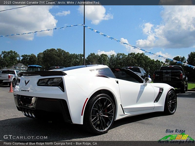 Arctic White / Adrenaline Red 2015 Chevrolet Corvette Z06 Coupe