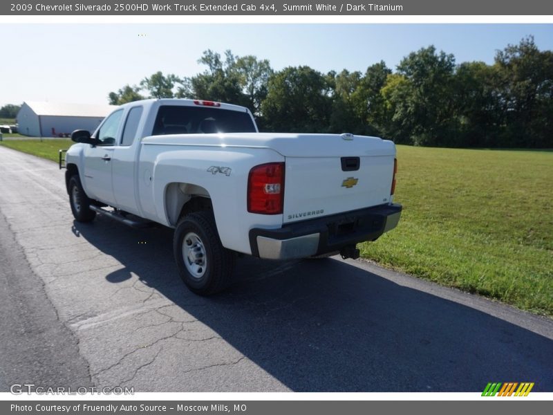 Summit White / Dark Titanium 2009 Chevrolet Silverado 2500HD Work Truck Extended Cab 4x4