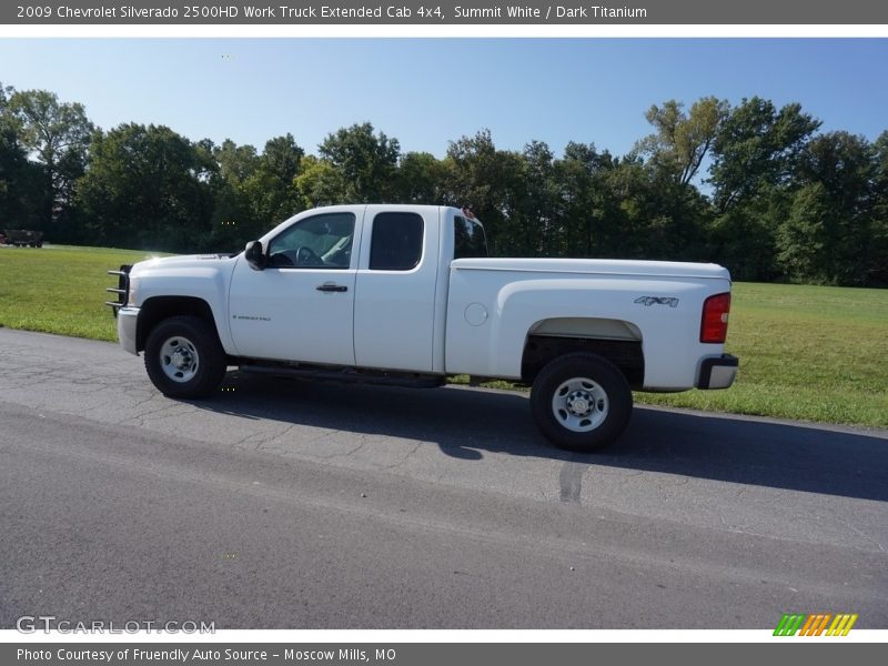 Summit White / Dark Titanium 2009 Chevrolet Silverado 2500HD Work Truck Extended Cab 4x4