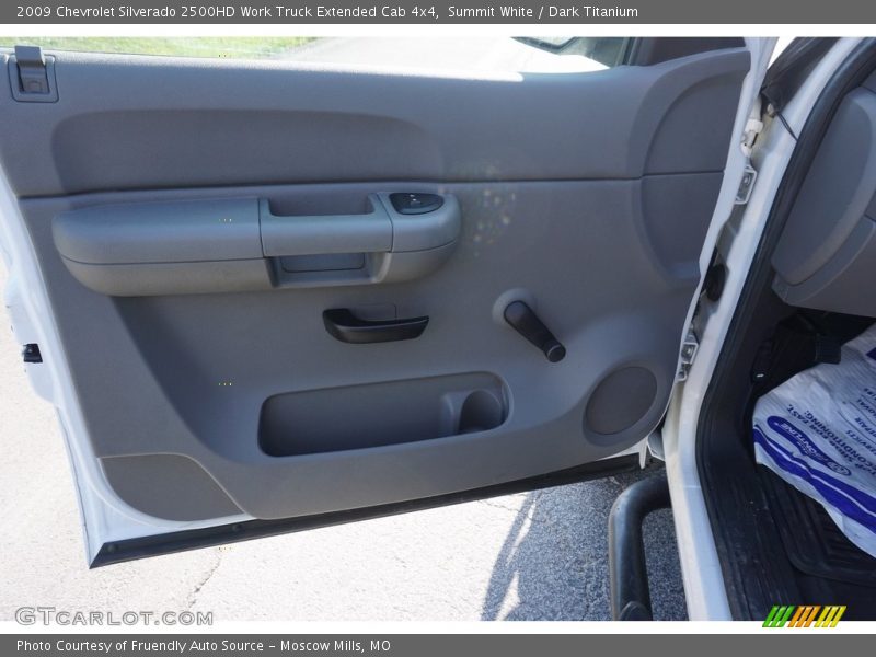 Summit White / Dark Titanium 2009 Chevrolet Silverado 2500HD Work Truck Extended Cab 4x4