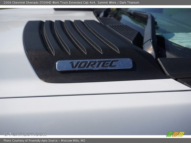 Summit White / Dark Titanium 2009 Chevrolet Silverado 2500HD Work Truck Extended Cab 4x4