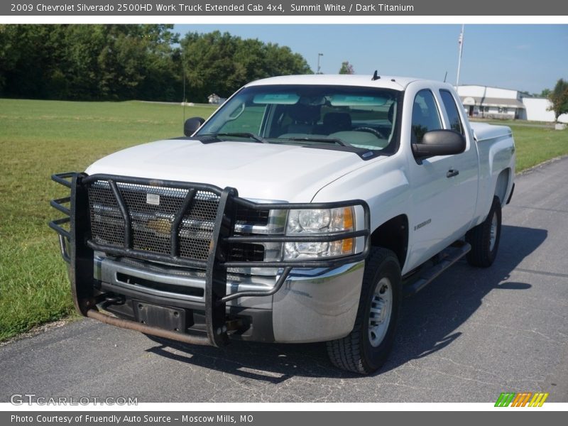 Summit White / Dark Titanium 2009 Chevrolet Silverado 2500HD Work Truck Extended Cab 4x4