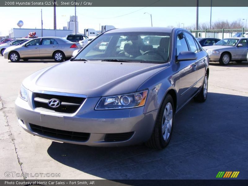 Steel Gray / Gray 2008 Hyundai Sonata GLS V6