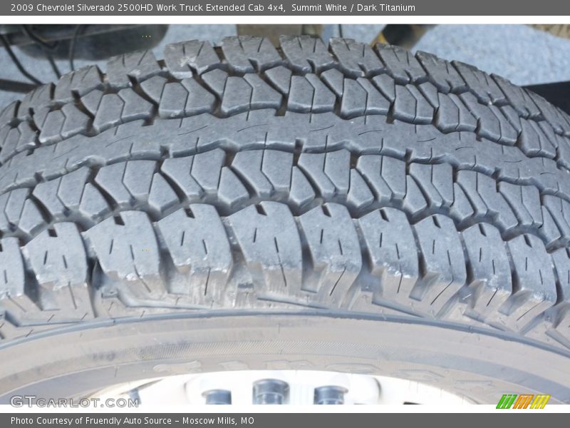 Summit White / Dark Titanium 2009 Chevrolet Silverado 2500HD Work Truck Extended Cab 4x4