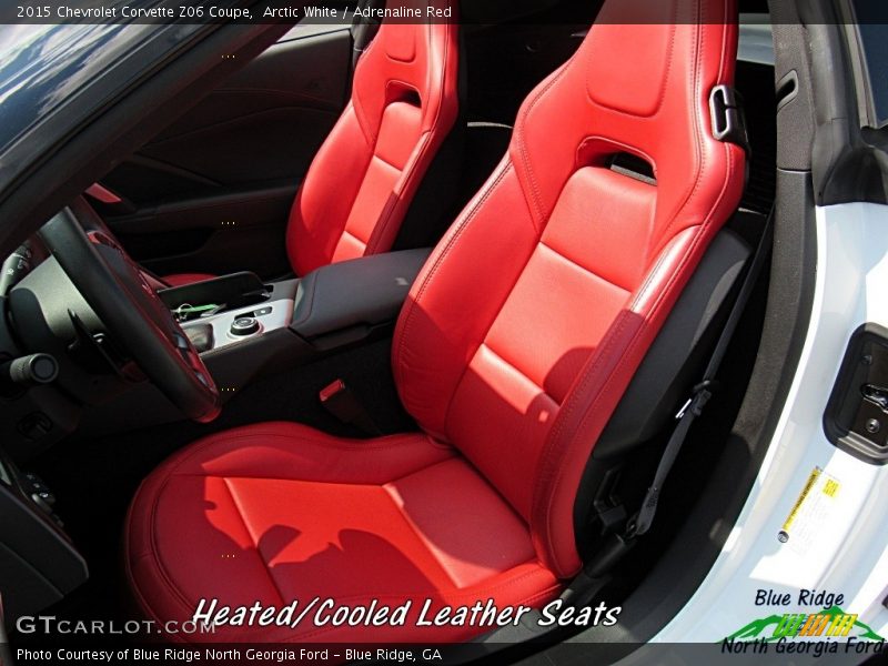 Arctic White / Adrenaline Red 2015 Chevrolet Corvette Z06 Coupe