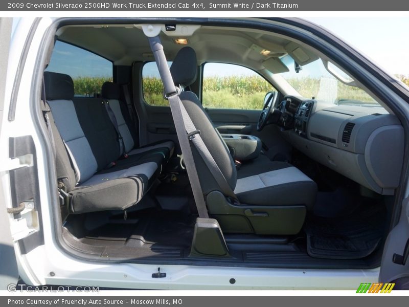 Summit White / Dark Titanium 2009 Chevrolet Silverado 2500HD Work Truck Extended Cab 4x4