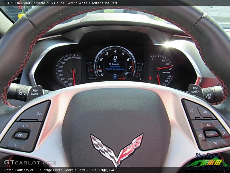 Arctic White / Adrenaline Red 2015 Chevrolet Corvette Z06 Coupe