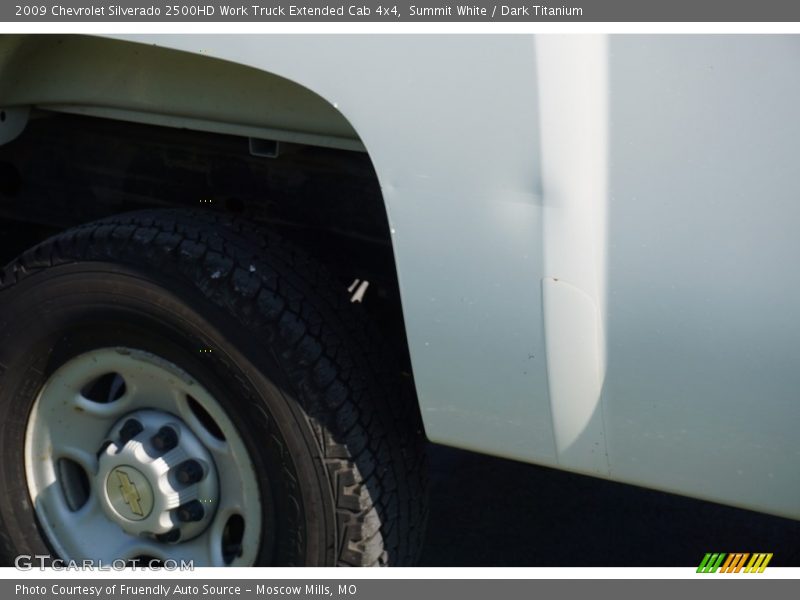 Summit White / Dark Titanium 2009 Chevrolet Silverado 2500HD Work Truck Extended Cab 4x4
