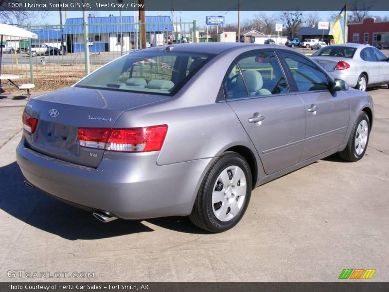 Steel Gray / Gray 2008 Hyundai Sonata GLS V6