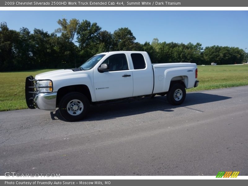 Summit White / Dark Titanium 2009 Chevrolet Silverado 2500HD Work Truck Extended Cab 4x4