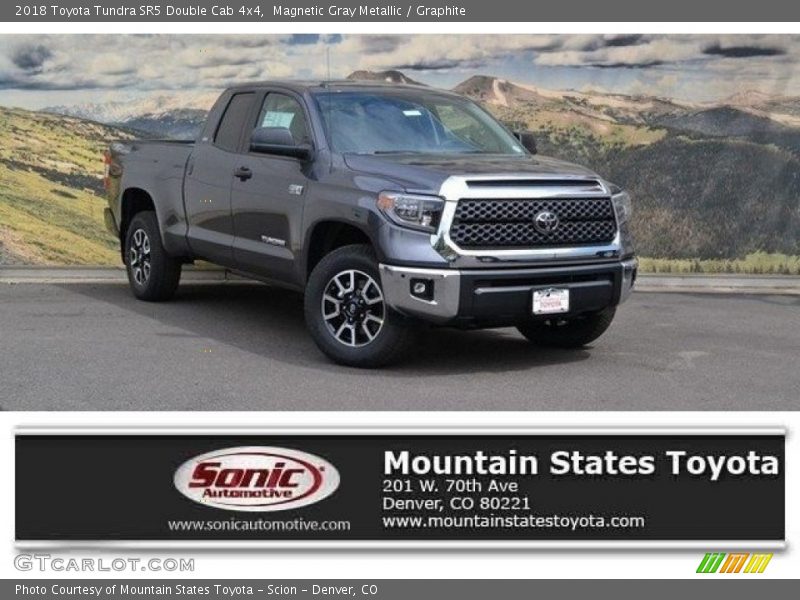 Magnetic Gray Metallic / Graphite 2018 Toyota Tundra SR5 Double Cab 4x4