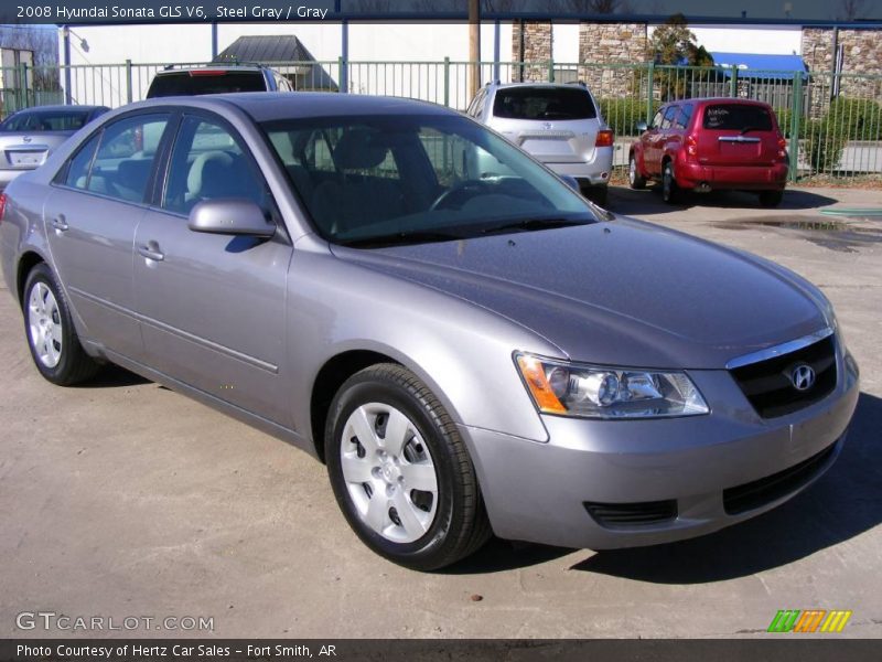 Steel Gray / Gray 2008 Hyundai Sonata GLS V6
