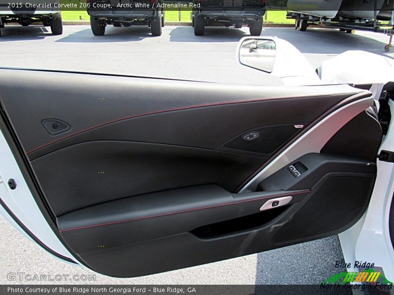 Arctic White / Adrenaline Red 2015 Chevrolet Corvette Z06 Coupe