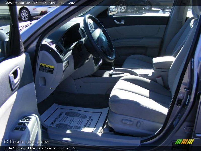 Steel Gray / Gray 2008 Hyundai Sonata GLS V6