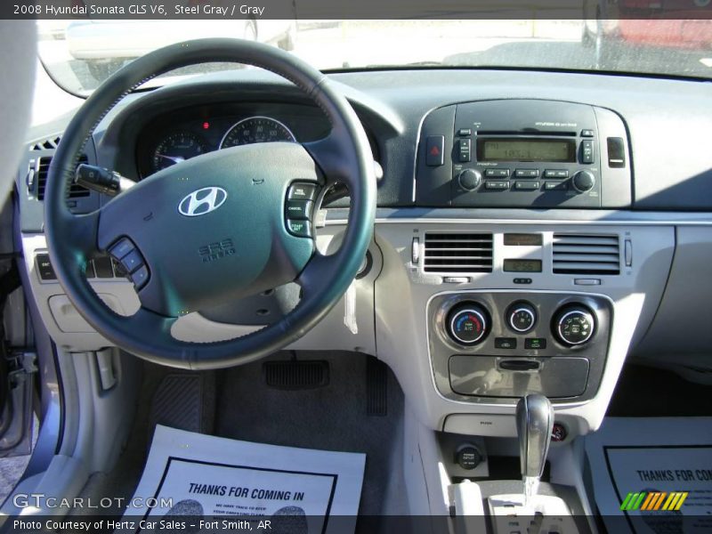 Steel Gray / Gray 2008 Hyundai Sonata GLS V6