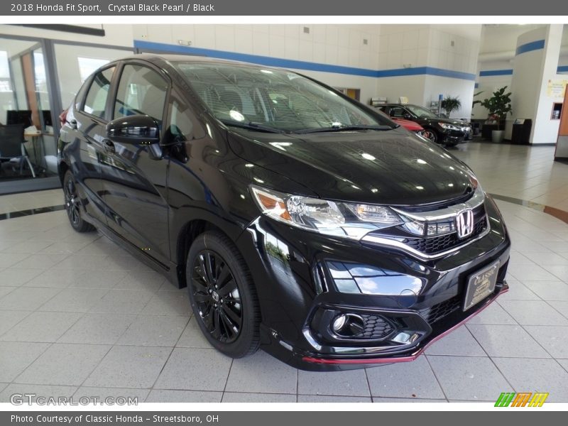 Crystal Black Pearl / Black 2018 Honda Fit Sport
