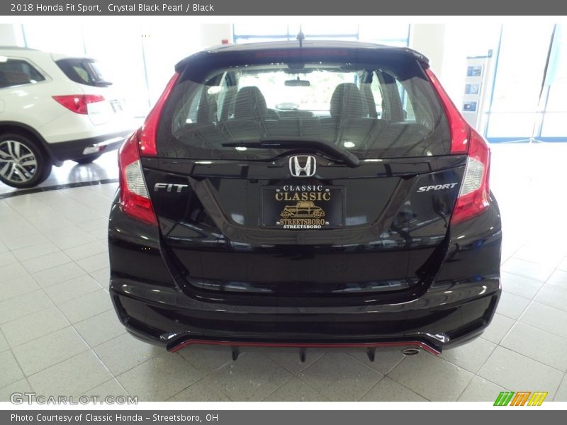 Crystal Black Pearl / Black 2018 Honda Fit Sport