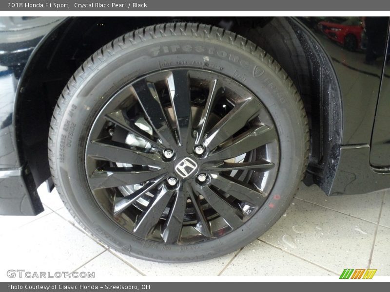 Crystal Black Pearl / Black 2018 Honda Fit Sport