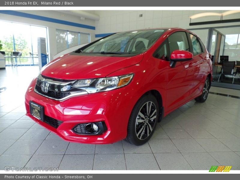 Milano Red / Black 2018 Honda Fit EX