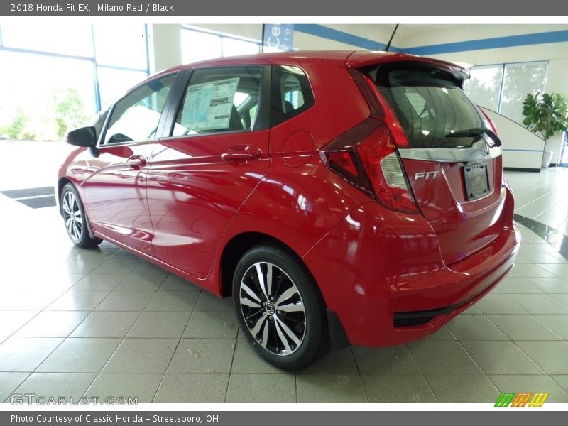 Milano Red / Black 2018 Honda Fit EX