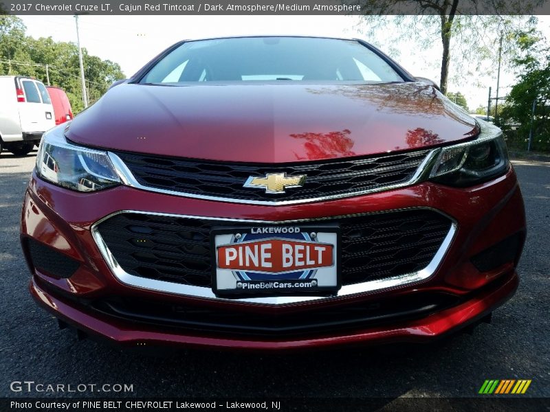 Cajun Red Tintcoat / Dark Atmosphere/Medium Atmosphere 2017 Chevrolet Cruze LT