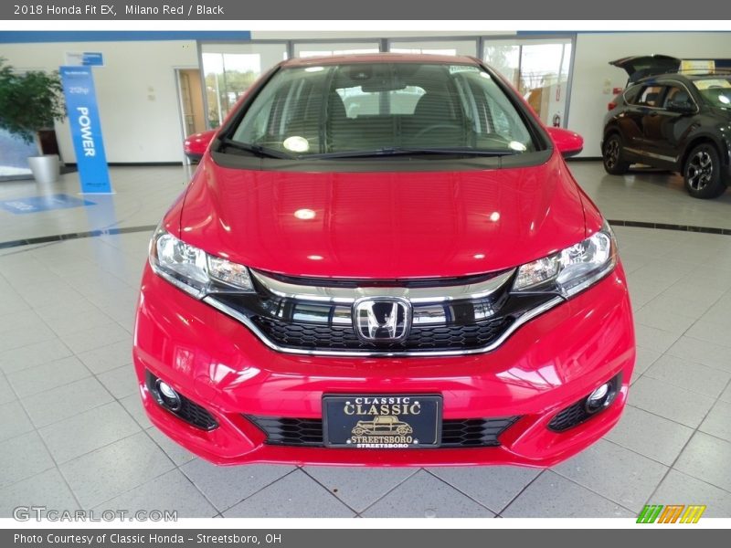 Milano Red / Black 2018 Honda Fit EX