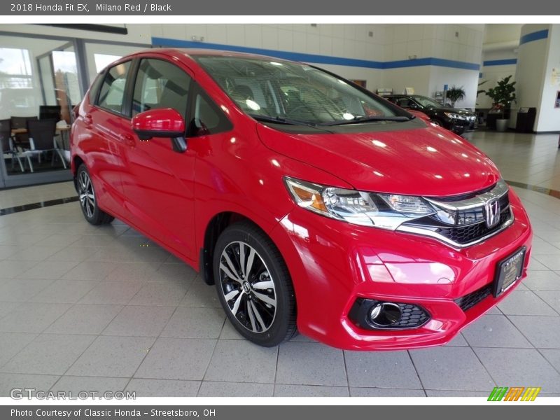 Milano Red / Black 2018 Honda Fit EX