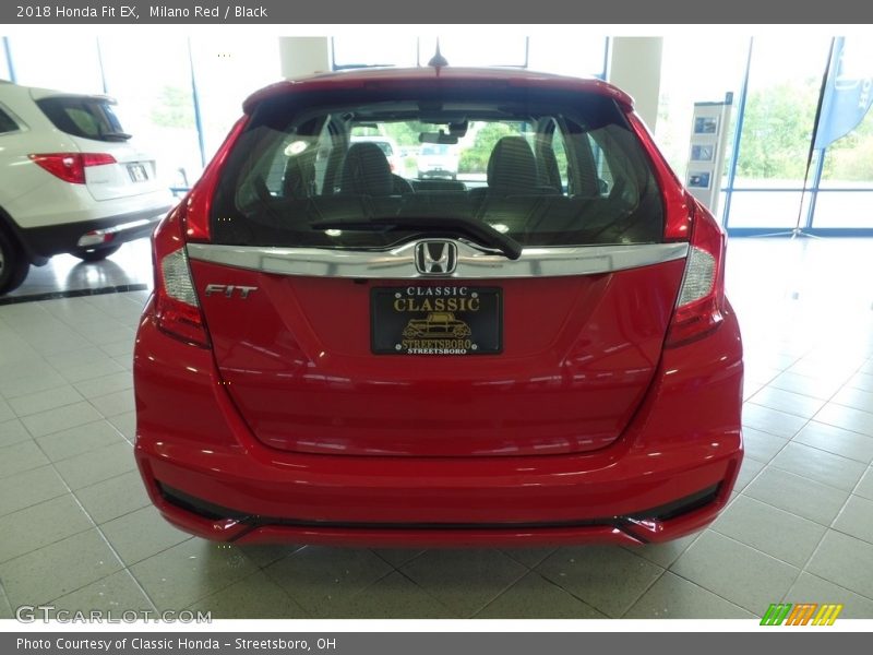 Milano Red / Black 2018 Honda Fit EX