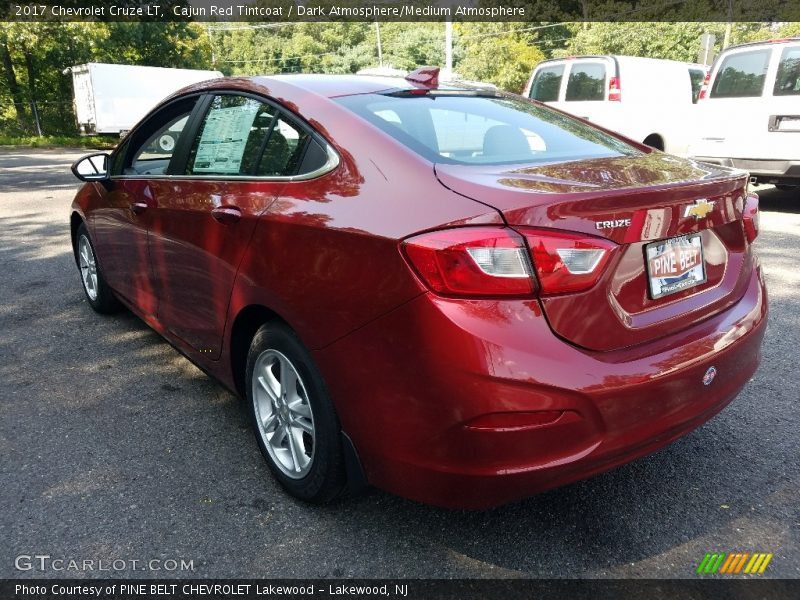 Cajun Red Tintcoat / Dark Atmosphere/Medium Atmosphere 2017 Chevrolet Cruze LT