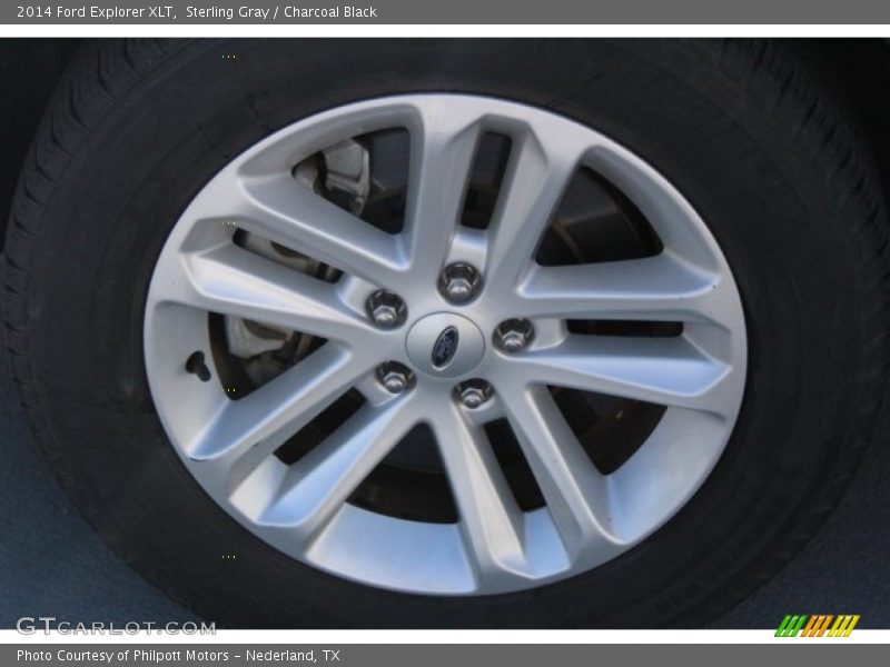 Sterling Gray / Charcoal Black 2014 Ford Explorer XLT