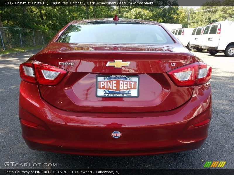 Cajun Red Tintcoat / Dark Atmosphere/Medium Atmosphere 2017 Chevrolet Cruze LT