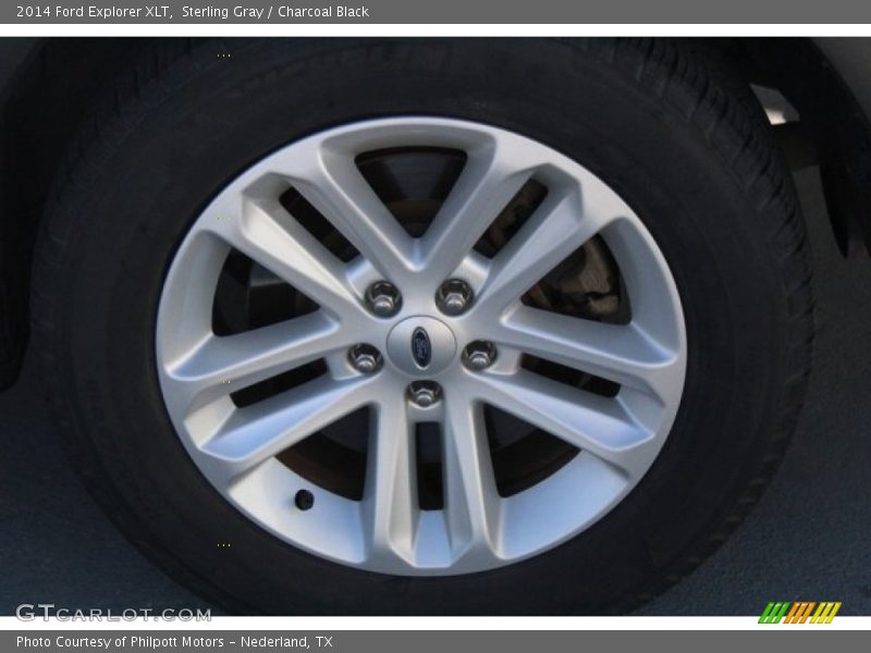 Sterling Gray / Charcoal Black 2014 Ford Explorer XLT